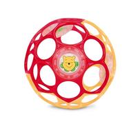 Disney Winnie The Pooh Oball Easy-Grasp Rattle by Bright Starts, Infant Toy in RedYellow, Age Newborn and up, 4 Inches