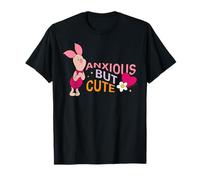 Disney Winnie the Pooh Piglet "Anxious But Cute" Funny Mood T-Shirt