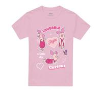 Disney Winnie The Pooh Piglet Cute and Curious Unisex T Shirt, Pink, Small