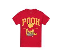 Disney Winnie The Pooh Pooh Collegic 1926 T-Shirt, Red Red