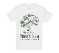 Disney Winnie The Pooh Pooh's Farm Tree Unisex T Shirt, White, Medium