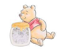 Disney Winnie The Pooh Shaped Photo Frame - Freestanding Bear & Honey Pot Picture Frame - Cute Pooh Nursery Decor - Gift for Disney Fans & Baby Showers - Classic Winnie the Pooh Home Accessory