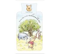 Disney Winnie the Pooh Single Duvet Cover Set - Kids Bedding with Pillowcase | Reversible Polycotton Quilt Cover, Tigger & Eeyore Design, Every Day is an Adventure | Boys Girls Bedroom Set (Single)