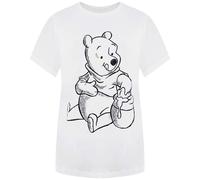 Disney Winnie The Pooh Sketch Short Sleeve Womens White T-Shirt FBLTS328WHT