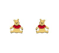 Disney Winnie The Pooh Sterling Silver Gold Plated Earrings E906415YL