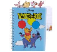 Disney Winnie The Pooh Tab Journal Notebook, Spiral Bound, 96 Lined Pages, 8 x 7 inches
