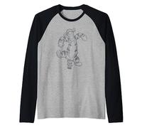 Disney Winnie the Pooh Tigger Sketch Raglan Baseball Tee