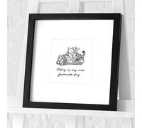 Disney Winnie The Pooh 'Today Is My New Favourite Day' Framed Print Black