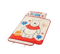 Disney Winnie The Pooh Toddler Quilted Nap Mat with Built in Blanket and Pillow, 20" Wx 46" L