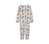 Disney Winnie the Pooh Women's Fleece Twosie Pyjama Set - Soft Crew-Neck Top & Bottoms, Character All-Over Print, Cosy Ladies Sleepwear Loungewear, Machine Washable Cream