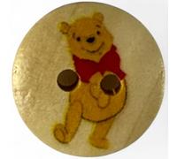 Disney Winnie The Pooh Wooden Sewing Buttons, 15mm, Pack of 10
