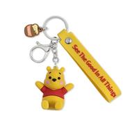 Disney Winnie The Pooh Yellow 3D Bag Pencil Case Charm Pendant Keyring GH00327YL.PH