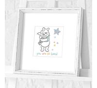 Disney Winnie the Pooh You are So Loved Framed Print White
