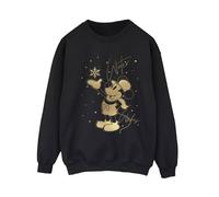 Disney Women's Mickey Mouse Winter Wishes Sweatshirt Black Medium