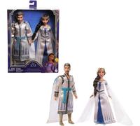 Disney Wish 2-Doll Set King Magnifico & Queen Amaya Posable Fashion Dolls