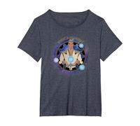 Disney Wish King Magnifico What a Charmer T-Shirt, Women's Plus, Heather Blue, 6X