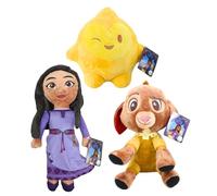 Disney Wish - Large 25-35cm Super Soft Gift Quality Embroidered Plush - Asha, Valentino & Star