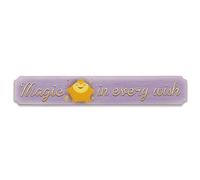 Disney Wish Magic In Every Wish Wood Wall Decor - Fun Horizontal Wish Sign for Kids' Bedroom or Play Room