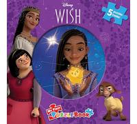 Disney Wish My First Puzzle Book - Jigsaw Puzzles for kids, 10-page board book, 5 puzzles to enjoy