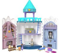 Wish Rosas Castle Dollhouse Playset with 2 Posable Mini Dolls, Star Figure, 20 Accessories, Light-Up Projection Dome & More, HPX38