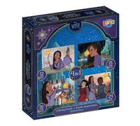 Disney Wish Set of 4 Puzzles with 71 pcs | Kids’ Puzzle Set Featuring Favorite Characters | Educational & Fun, Durable Pieces for Boys & Girls, Ages 3+