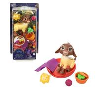 Disney Wish Set with Valentino & Star Figures & 6 Accessories Like Pet Bed & Blanket, Goat Figure Bends Back Legs, HRC15