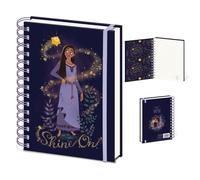 Disney Wish Wiro A5 Notebook - Shine On Design, Perfect Journal and Notebook - Ideal Disney Gifts for Women, Men, and Children of All Ages - Officially Licensed Merchandise