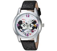Disney Women Analog Quartz Watch with Faux Leather Strap WDS000346