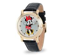 Disney Women Analog Quartz Watch with Faux Leather Strap W001879