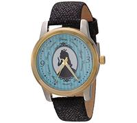 Disney Women Analog Quartz Watch with Faux Leather Strap WDS000356