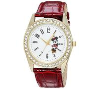 Disney Women Analog Quartz Watch with Faux Leather Strap WDS000381