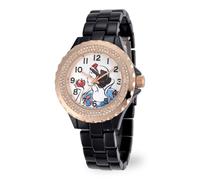 Disney Women Analog Quartz Watch with Metal Strap W001000