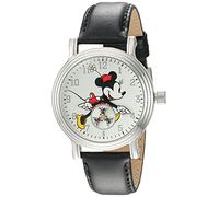 Disney Women Analogue Quartz Watch with Faux Leather Strap W002766