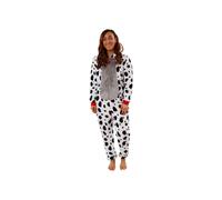 Disney Onesie Adult | 101 Dalmatians Onesies For Women | 101 Dalmatian Costume | Women's Onesies | White | Small