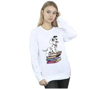 Disney Women's 101 Dalmatians Books Sweatshirt in White | Size: 2XL Disney White 2XL