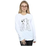 Disney Women's 101 Dalmatians Family Sweatshirt in White | Size: Medium Disney White M
