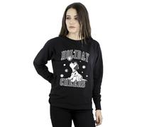Disney Women's 101 Dalmatians Holiday Cheer Sweatshirt Black Large