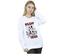 Disney Women's 101 Dalmatians Holiday Cheer Sweatshirt in White | Size: 2XL Disney White 2XL