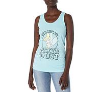 Disney Women's Faith Trust Pixie Dust Tinkerbell Racerback Graphic Tank Top T-Shirt, Cancun, XL