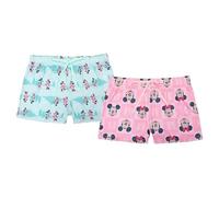 Disney Women's 2-Pack Pajama, Lounge Shorts with Drawstring, Ultra-Soft & Comfortable Bottom, Mickey and Minnie, Medium (Pack of 2)