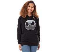 Disney The Nightmare Before Christmas Womens Black Jack Skellington Christmas Jumper - Small