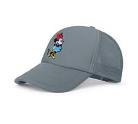 Disney Women's Adult Trucker Hat, Minnie Mouse Mesh Snapback Baseball Cap, Grey, One Size
