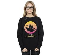 Aladdin Flying Sunset Sweatshirt Disney Black L