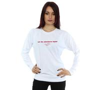 Disney Women's Aladdin Let The Adventures Begin Sweatshirt in White | Size: Small Disney White S