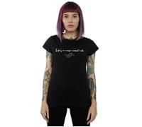 Disney Women's Aladdin Life´s A Magic Carpet Ride Cotton T-Shirt in Black | Size: Medium Disney Black M