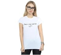 Disney Women's Aladdin Life´s A Magic Carpet Ride Cotton T-Shirt in White | Size: Medium Disney White M