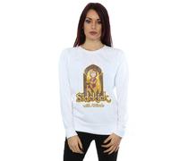 Disney Women's Aladdin Movie Abu Sidekick With Attitude Sweatshirt in White | Size: Medium Disney White M