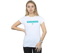 Disney Women's Aladdin Official Wish Granter Cotton T-Shirt in White | Size: Medium Disney White M