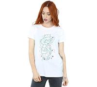 Disney Women's Aladdin Princess Jasmine Written in The Stars Boyfriend Fit T-Shirt White XXXXX-Large
