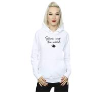 Disney Women's Aladdin Show Me The World Hoodie in White | Size: Medium Disney White M